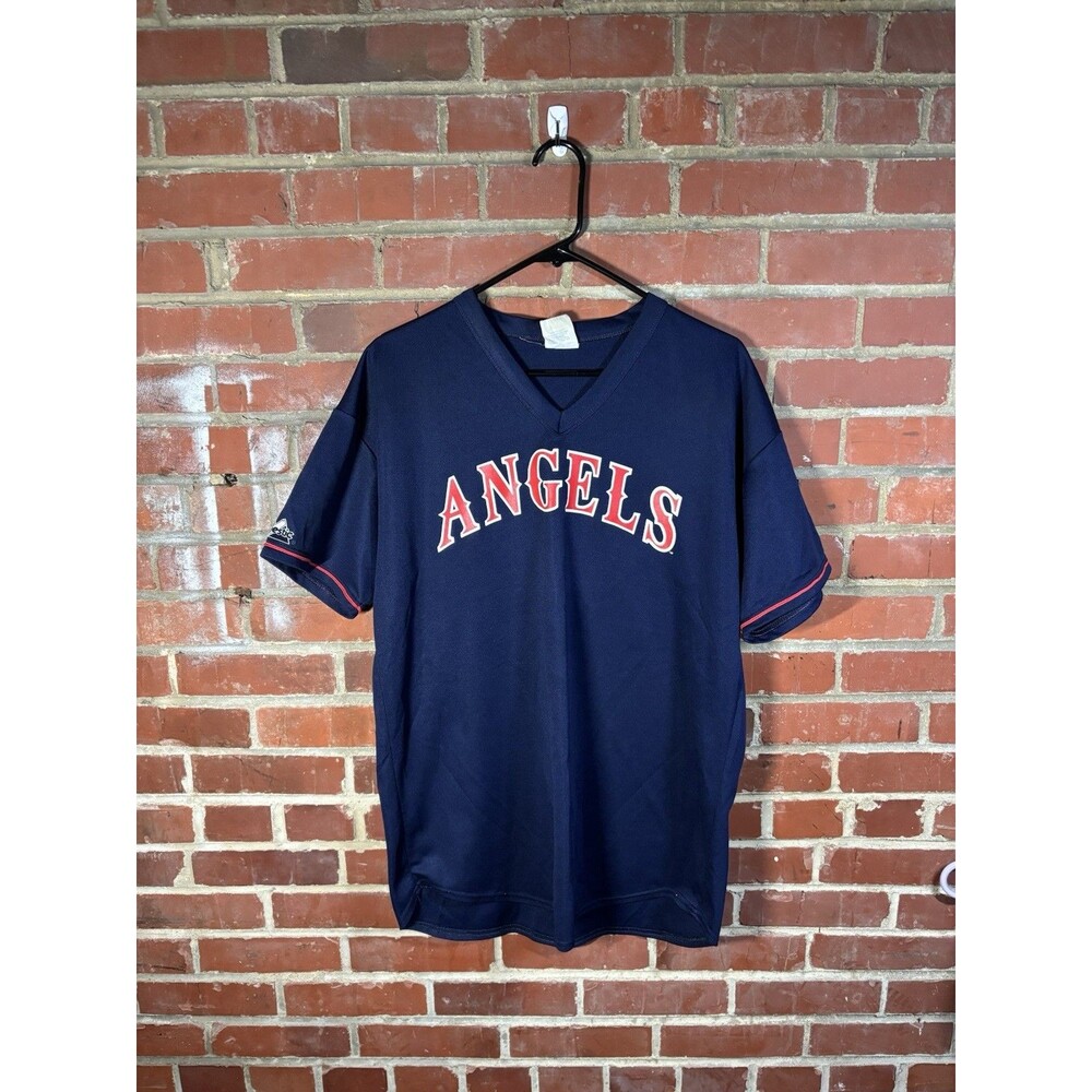 Vintage 90s Majestic Authentic California Angels Jersey 37 MLB Shirt Adult XL